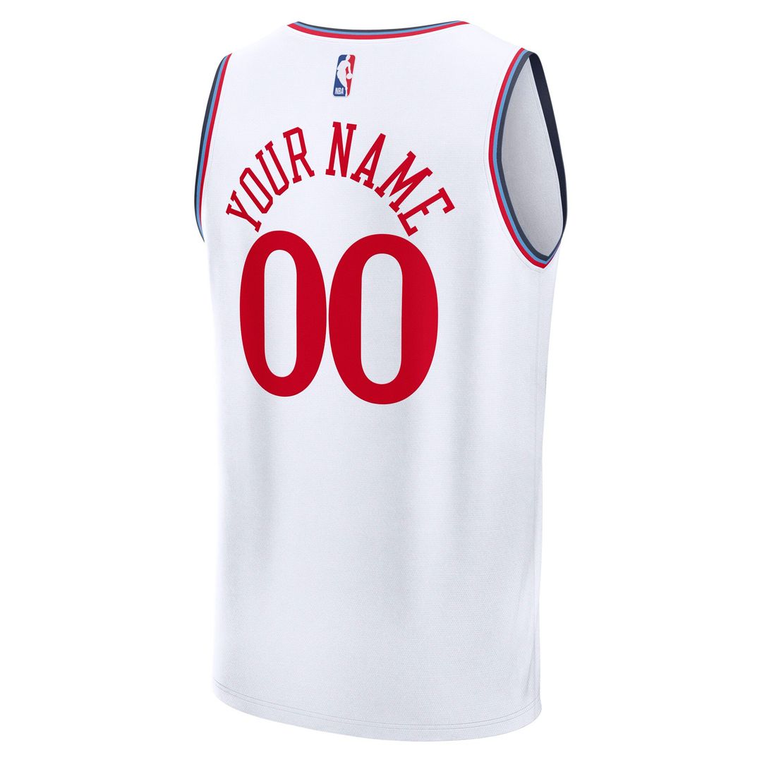 LA Clippers Fanatics Youth Fast Break Custom Replica Jersey - Red - Statement Edition