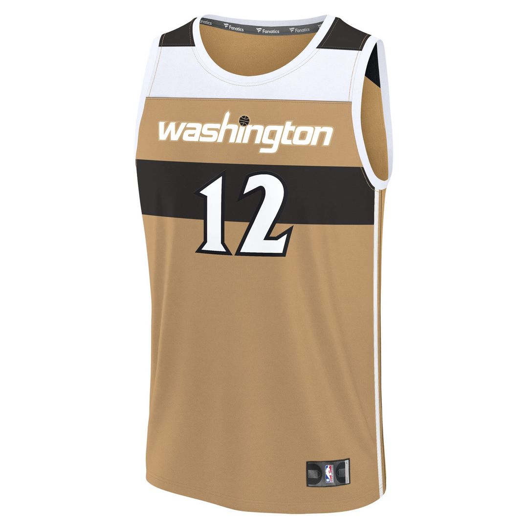 Washington Wizards Tre Johnson III Fanatics Youth Fast Break Jersey - City Edition - Gold