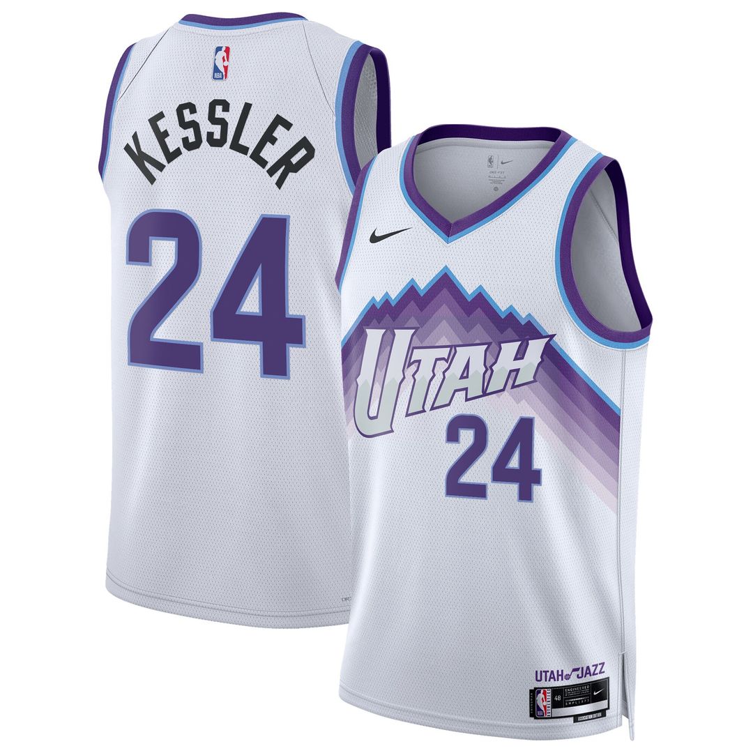 Utah Jazz Walker Kessler Nike Unisex Swingman Jersey - Association Edition - White