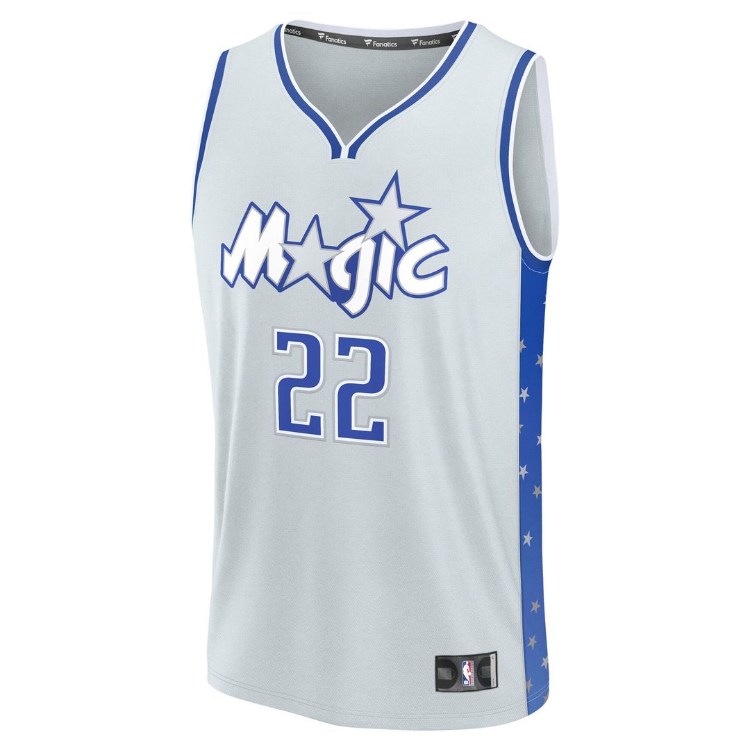 Orlando Magic Franz Wagner Fanatics Youth 2025/26 City Edition Fast Break Jersey - Silver
