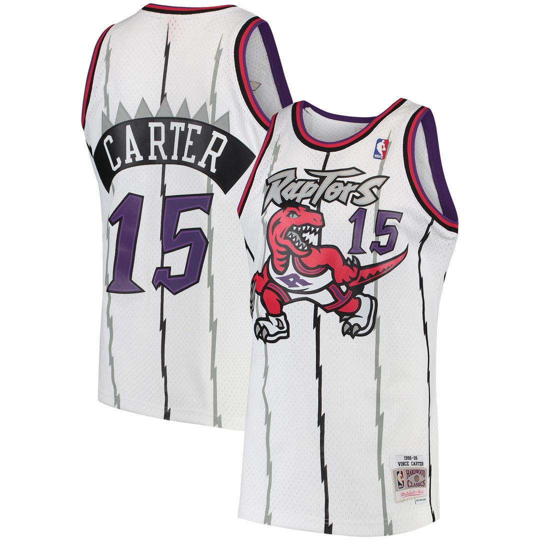 Toronto Raptors Vince Carter Mitchell & Ness 1998/99 Hardwood Classics Swingman Jersey - White