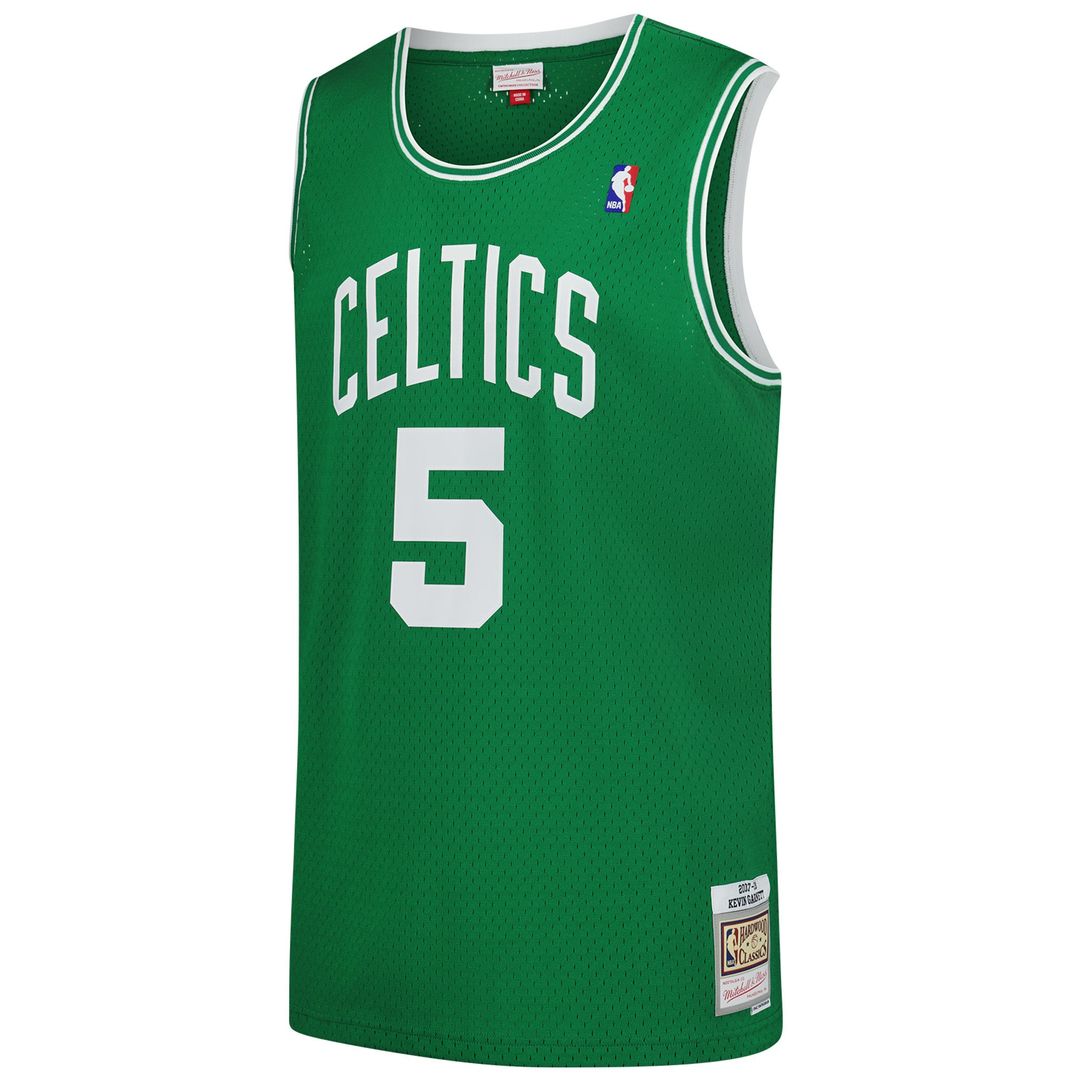 Boston Celtics Kevin Garnett Mitchell & Ness 2007/08 Hardwood Classics Swingman Jersey - Kelly Green