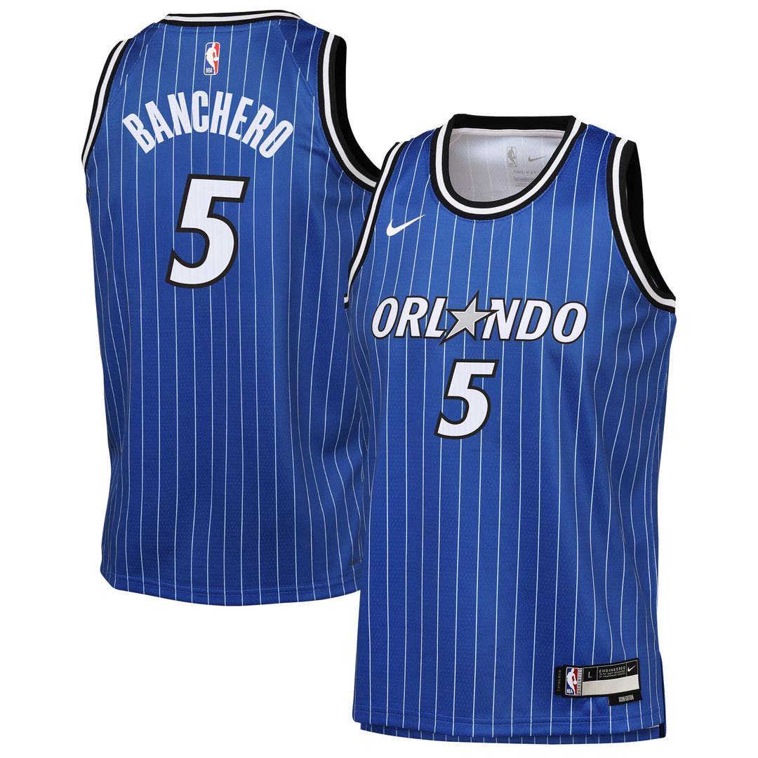 Orlando Magic Paolo Banchero Nike Youth Icon Edition Swingman Jersey - Blue