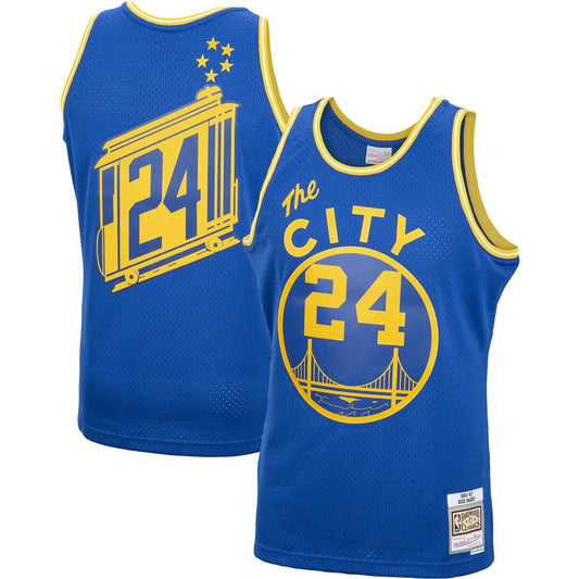 Golden State Warriors Rick Barry Mitchell & Ness 1966/67 Hardwood Classics Swingman Jersey - Royal