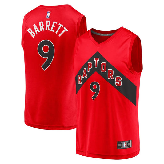 Toronto Raptors RJ Barrett Fanatics Fast Break Player Jersey - Icon Edition - Red