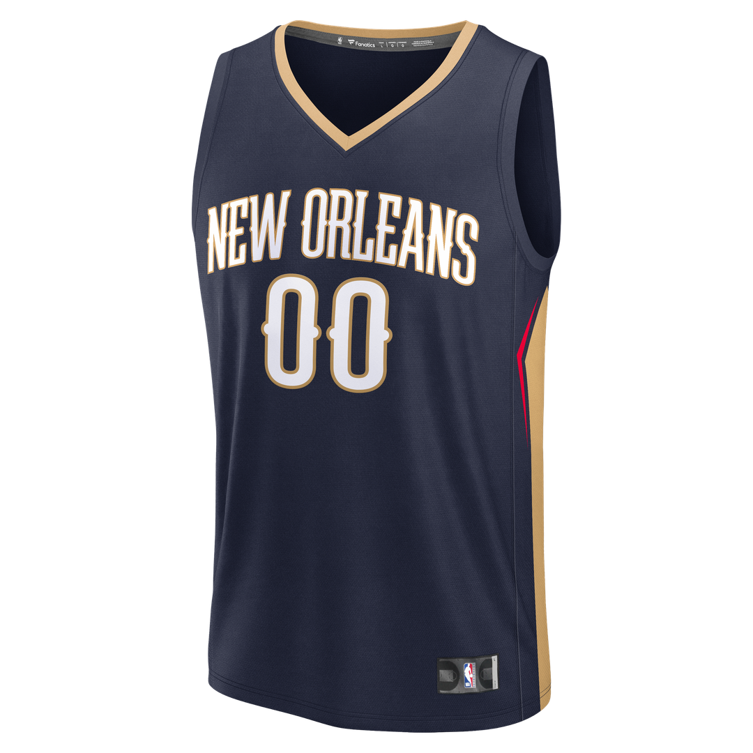 New Orleans Pelicans Fanatics Fast Break Custom Jersey - Icon Edition - Navy