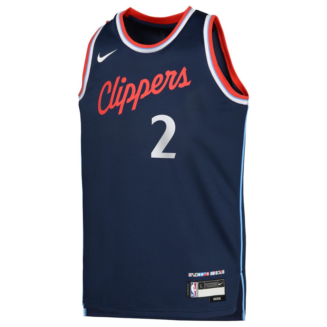 LA Clippers Kawhi Leonard Nike Youth Swingman Jersey - Icon Edition - Royal