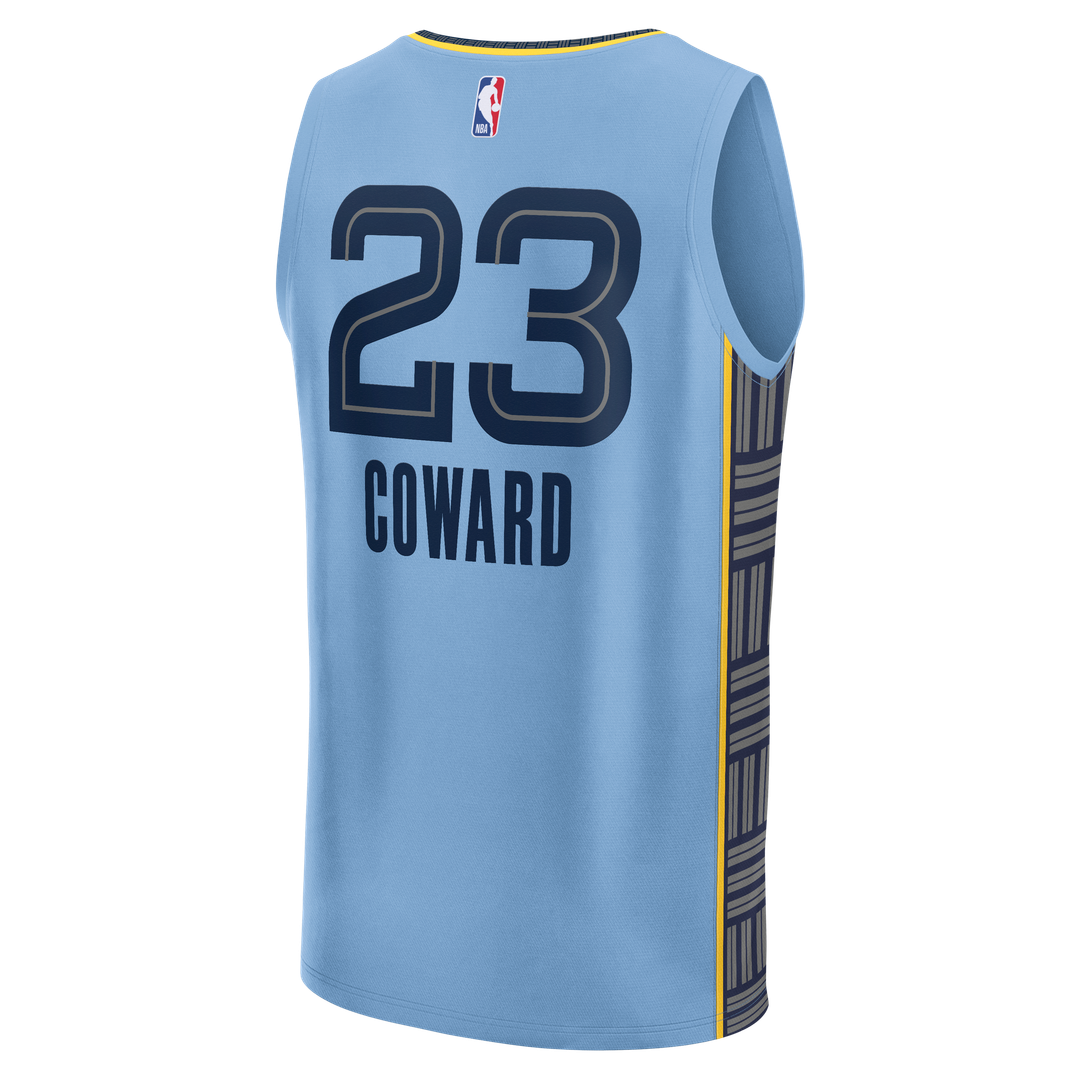 Memphis Grizzlies Cedric Coward Fanatics Fast Break Replica Player Jersey - Statement Edition - Light Blue