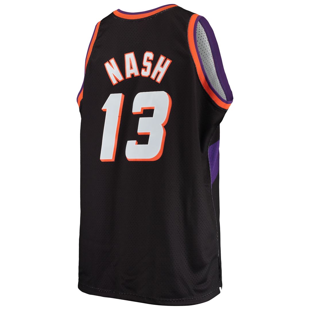 Phoenix Suns Steve Nash Mitchell & Ness 1996/97 Big & Tall Hardwood Classics Swingman Jersey - Black