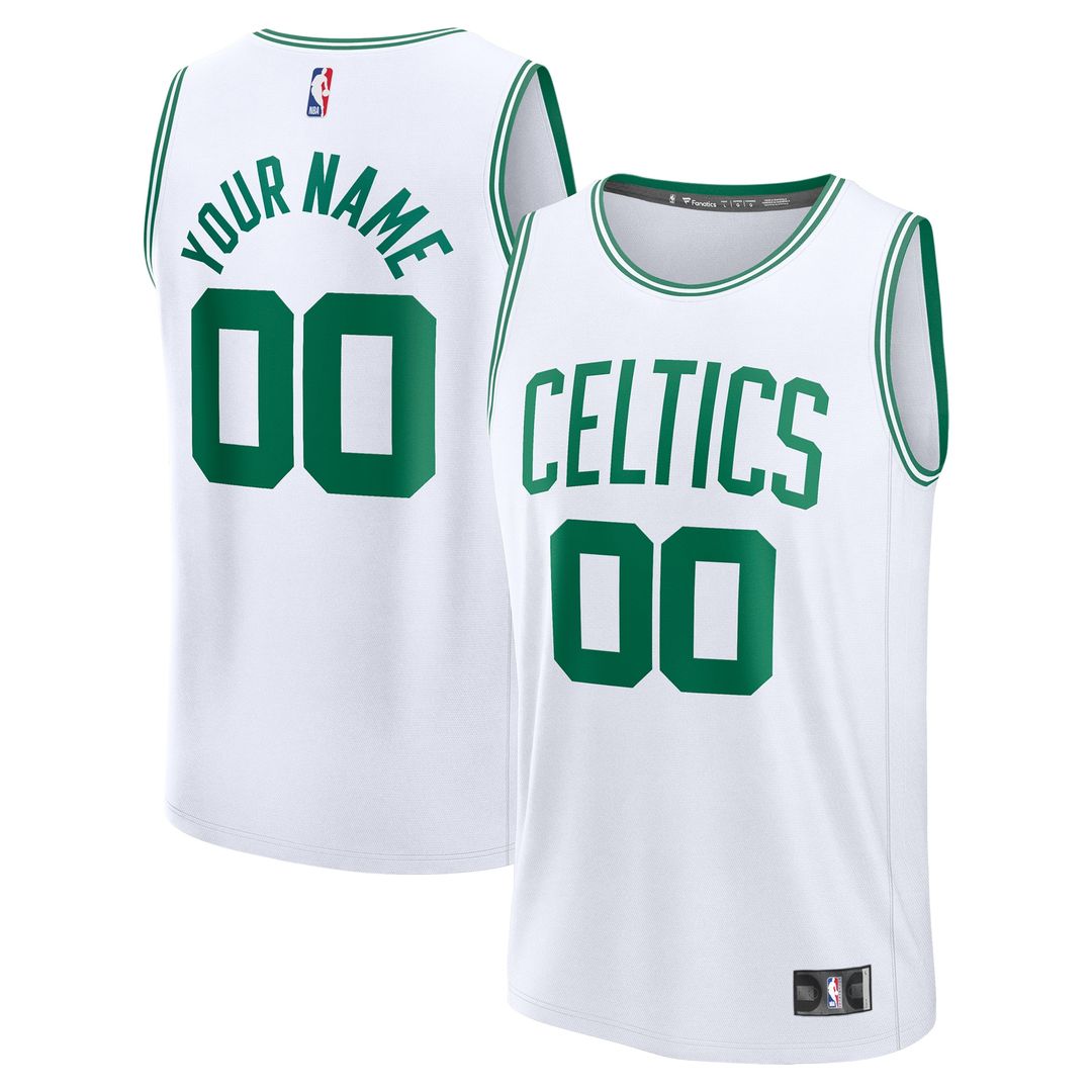 Boston Celtics Fanatics Fast Break Custom Jersey - Statement Edition - Black