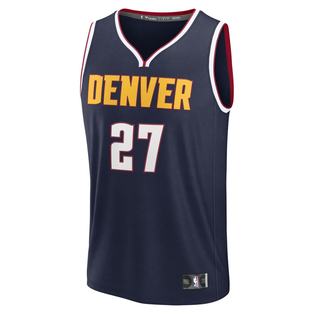 Denver Nuggets Jamal Murray Fanatics Youth Fast Break Replica Player Jersey - Navy - Icon Edition