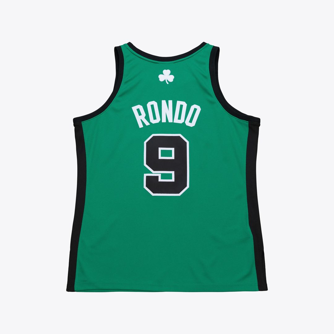 Boston Celtics Rajon Rondo Mitchell & Ness 2007 - 08 Hardwood Classics Authentic Jersey - Kelly Green