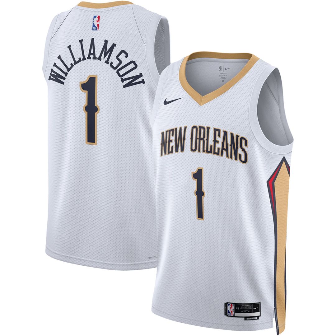 New Orleans Pelicans Zion Williamson Nike Unisex Swingman Jersey - Association Edition - White