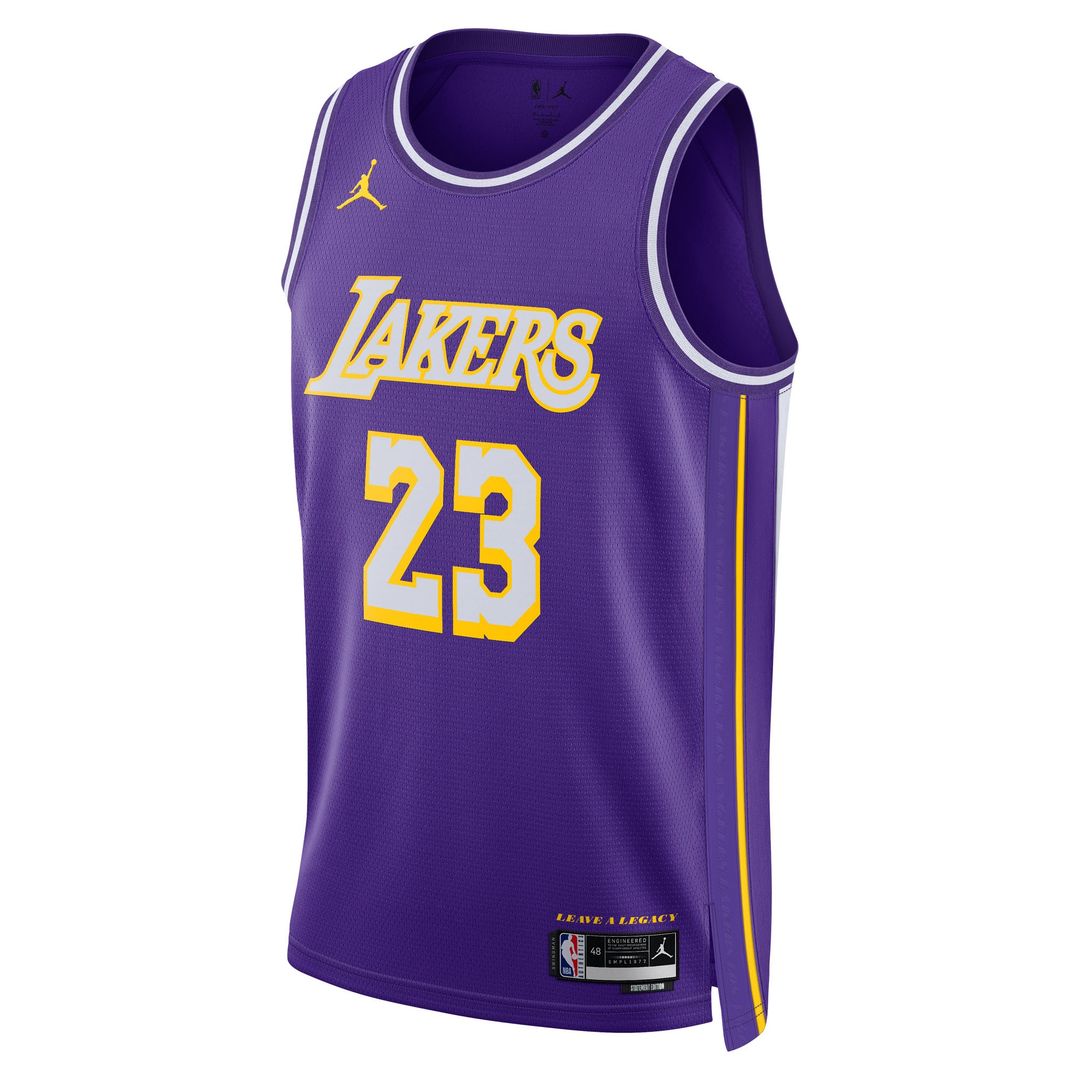 Los Angeles Lakers LeBron James Jordan Brand Unisex Swingman Jersey - Statement Edition - Purple