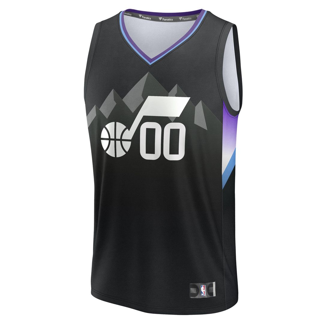 Utah Jazz Fanatics Youth Fast Break Replica Custom Jersey - Association Edition