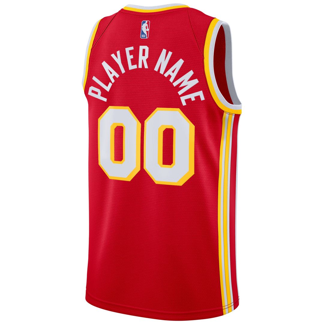 Atlanta Hawks Nike 2020/21 Swingman Custom Jersey - Icon Edition - Red