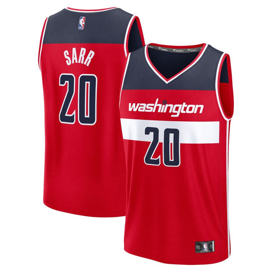 Washington Wizards Alex Sarr Fanatics Fast Break Replica Jersey - Icon Edition - Red