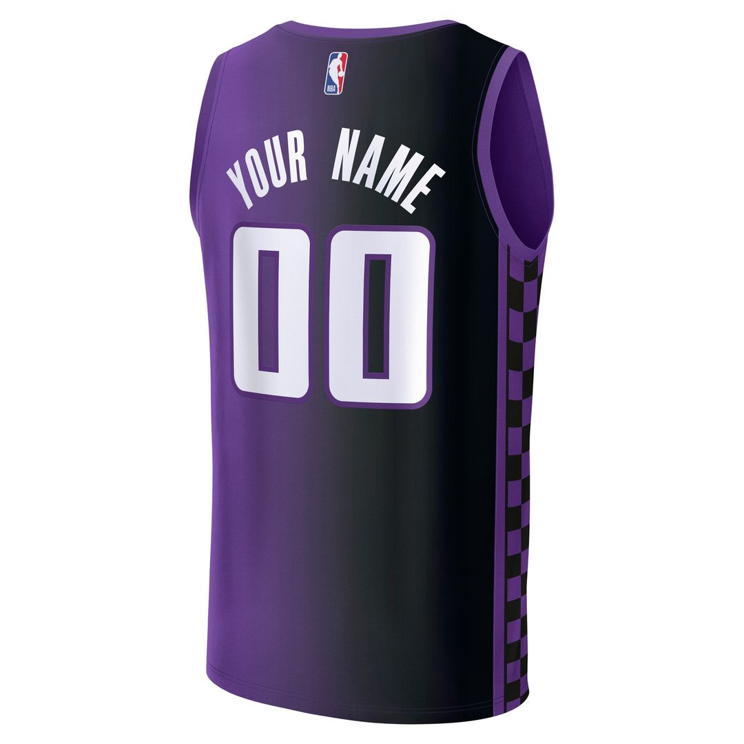 Sacramento Kings Fanatics Fast Break Custom Jersey - Statement Edition - Purple