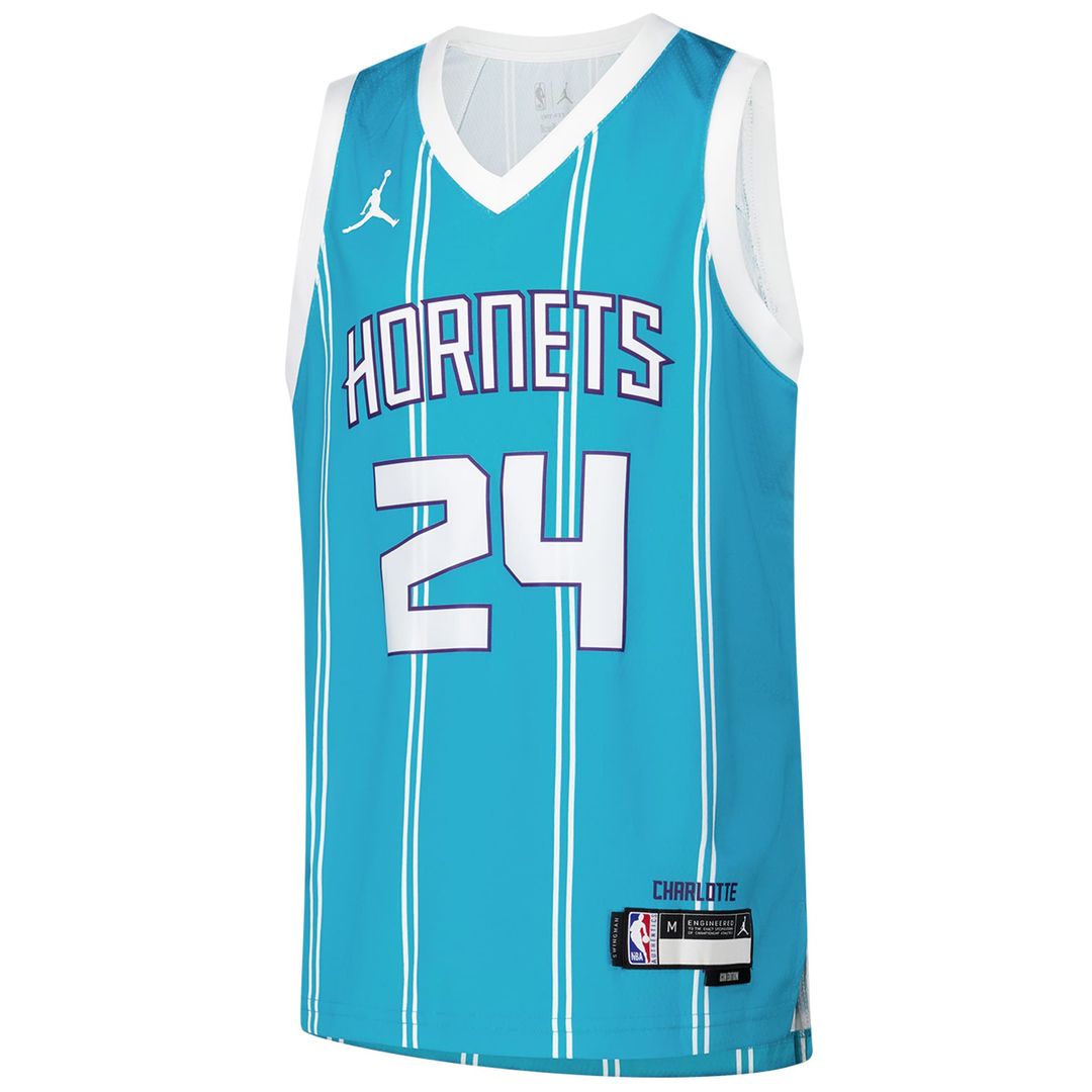 Charlotte Hornets Brandon Miller Nike Youth Swingman Jersey - Icon Edition - Teal