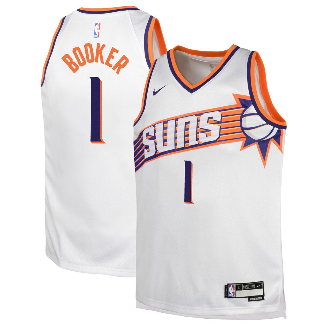 Phoenix Suns Devin Booker Nike Youth Swingman Jersey - Association Edition - White