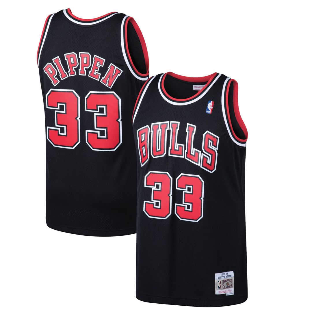 Chicago Bulls Scottie Pippen Mitchell & Ness 1997/98 Hardwood Classics Swingman Jersey - Black