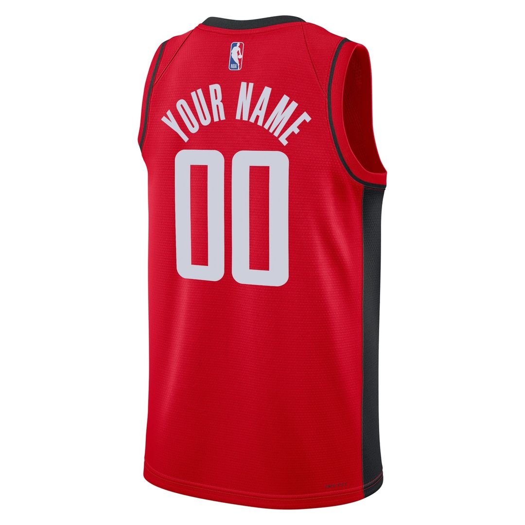 Houston Rockets Nike Unisex Swingman Custom Jersey Red - Icon Edition