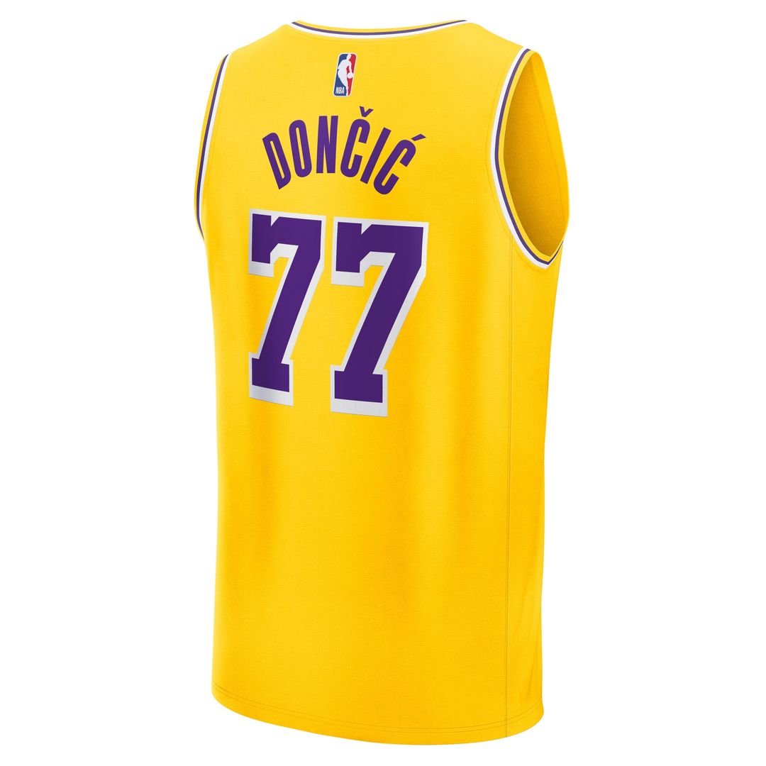 Los Angeles Lakers Luka Dončić Fanatics Youth Fast Break Replica Player Jersey - Gold