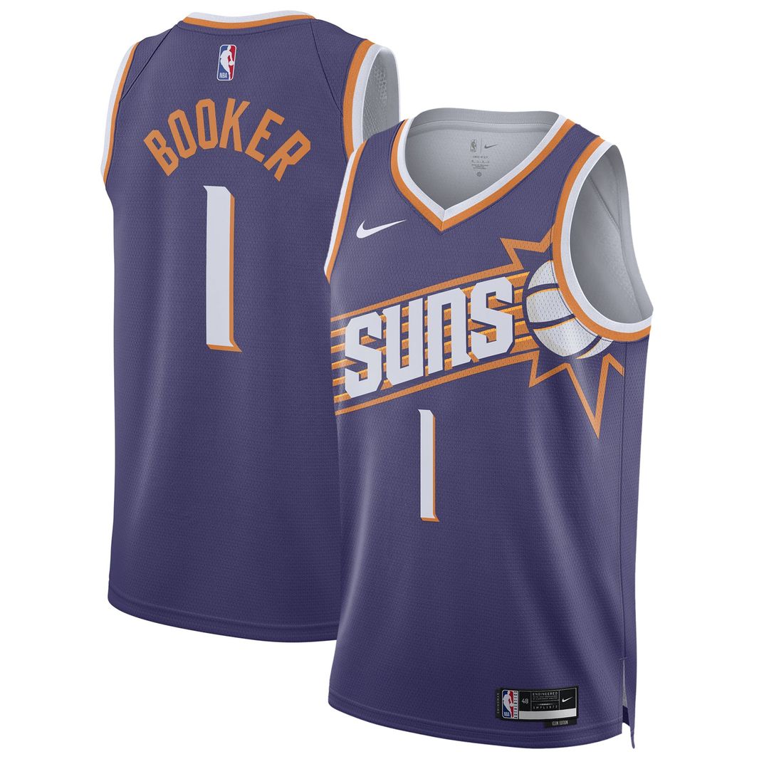 Phoenix Suns Devin Booker Nike Unisex Swingman Jersey - Icon Edition - Purple