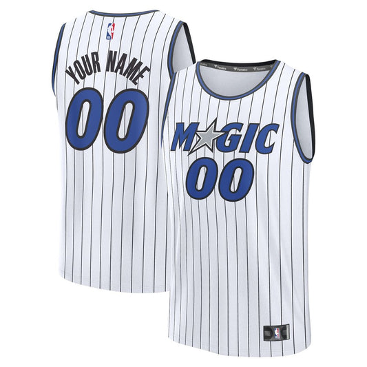Orlando Magic Fanatics Youth Fast Break Replica Custom Jersey - Association Edition - White