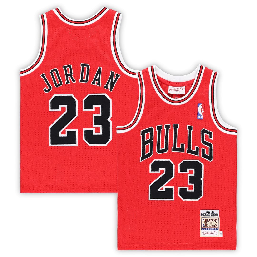 Chicago Bulls Michael Jordan Mitchell & Ness Preschool 1996/97 Hardwood Classics Authentic Jersey - Black