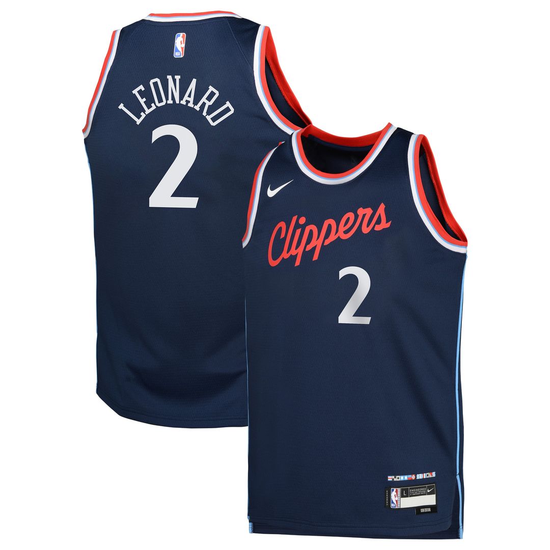 LA Clippers Kawhi Leonard Nike Youth Swingman Jersey - Icon Edition - Royal