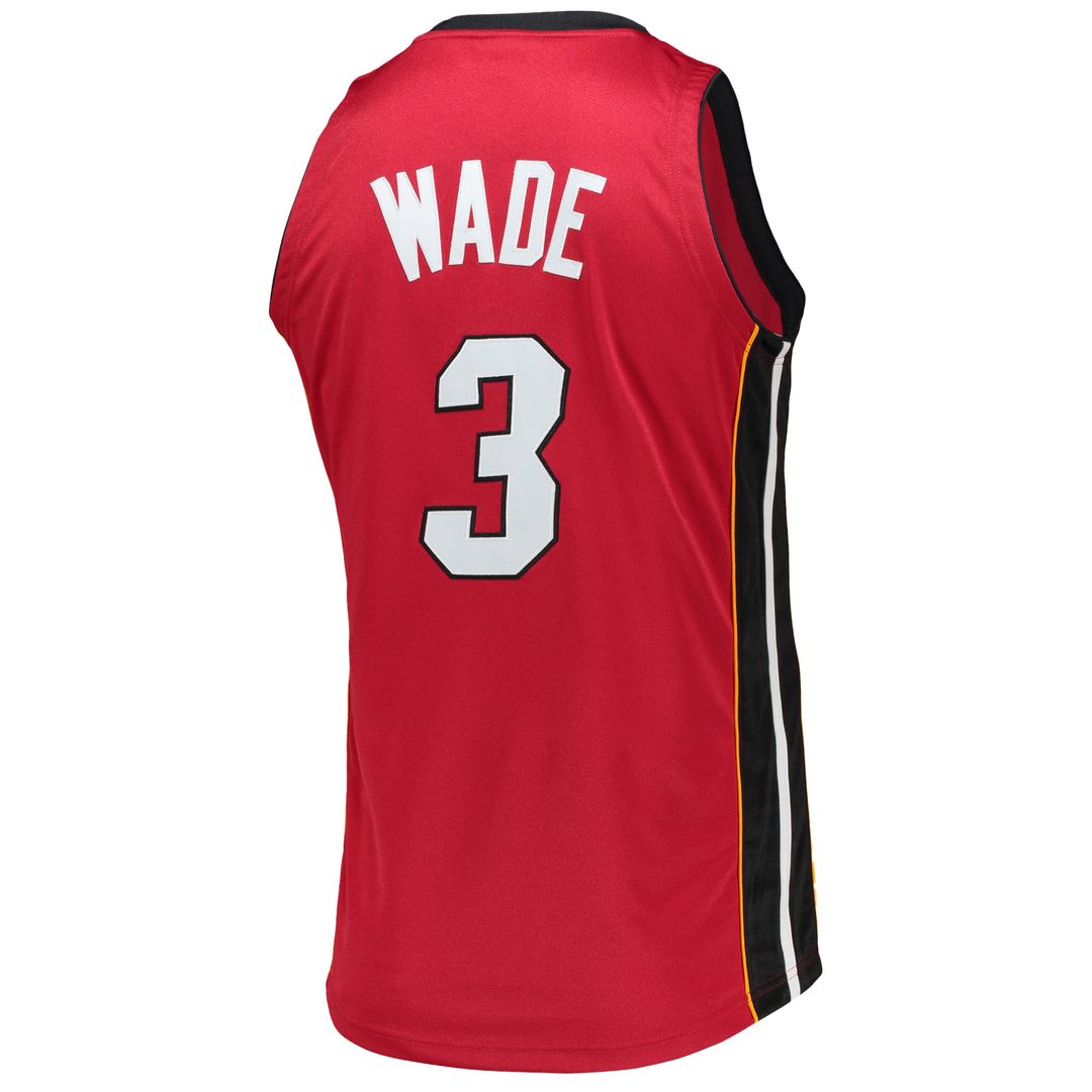 Miami Heat Dwyane Wade Mitchell & Ness 2005 - 06 Hardwood Classics Authentic Jersey - Red