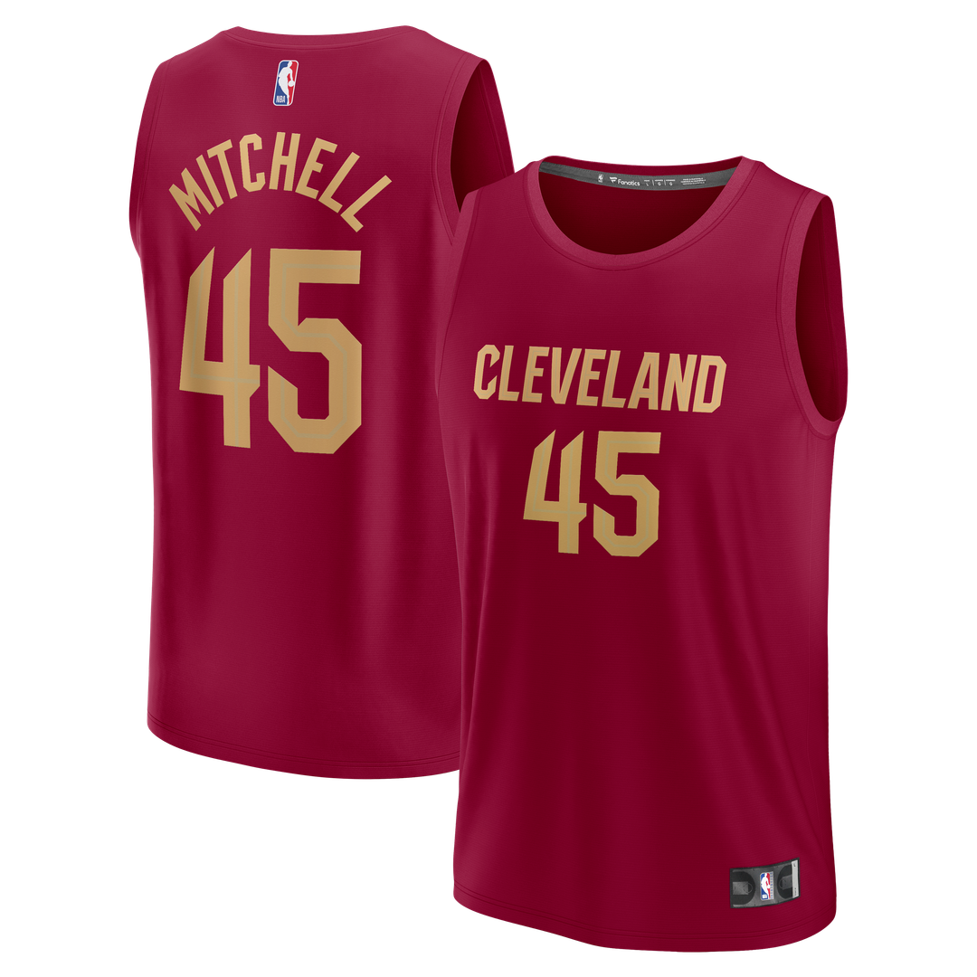 Cleveland Cavaliers Donovan Mitchell Fanatics Fast Break Replica Jersey - Icon Edition - Wine