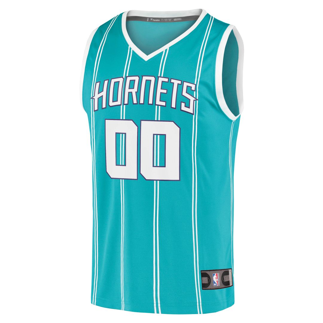 Charlotte Hornets Fanatics Fast Break Replica Custom Jersey - Icon Edition - Teal