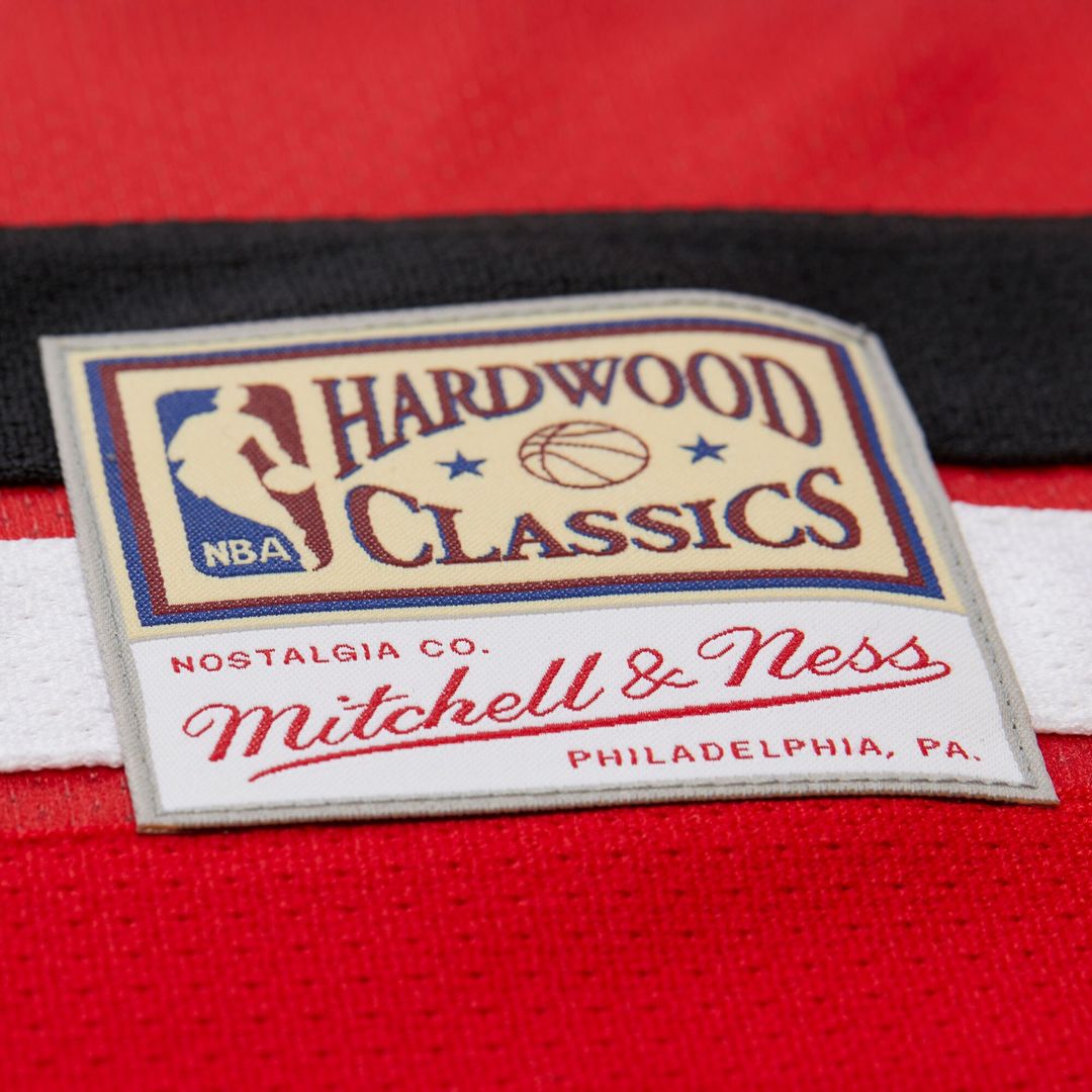Atlanta Hawks Dikembe Mutombo Mitchell & Ness Unisex Maxxed Out Fashion Hockey Jersey - Red