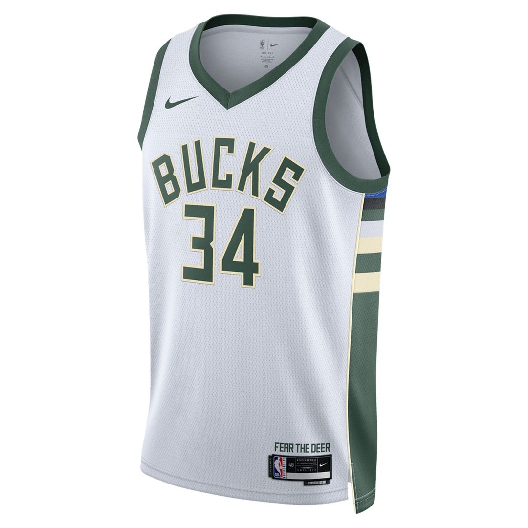 Milwaukee Bucks Giannis Antetokounmpo Nike Unisex Swingman Jersey - Icon Edition - Hunter Green