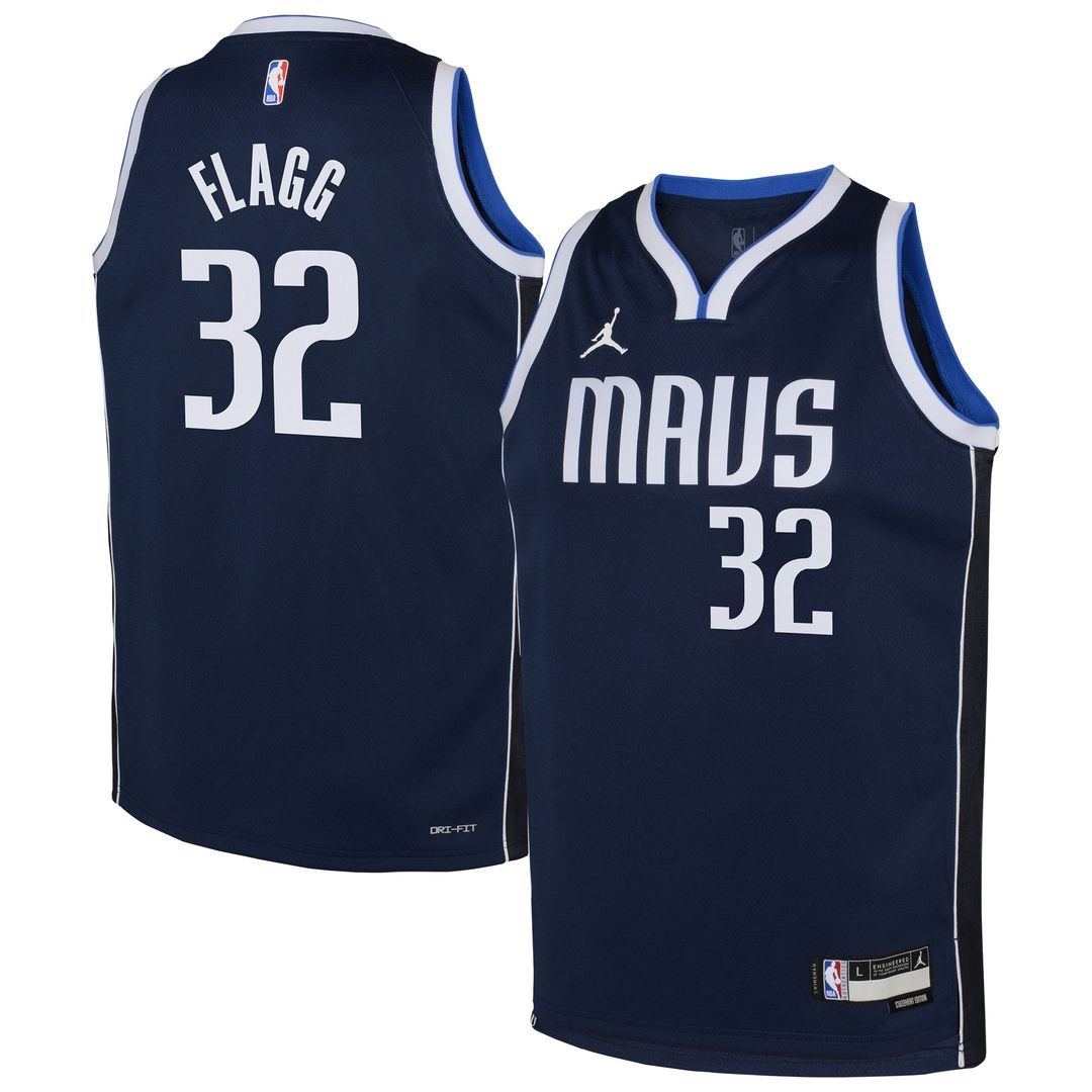 Dallas Mavericks Cooper Flagg Jordan Brand Youth Swingman Jersey - Statement Edition - Navy