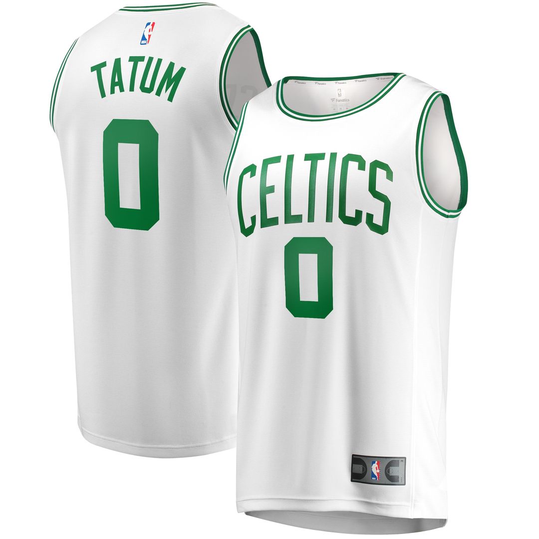 Boston Celtics Jayson Tatum Fanatics Fast Break Replica Away Jersey White - Association Edition