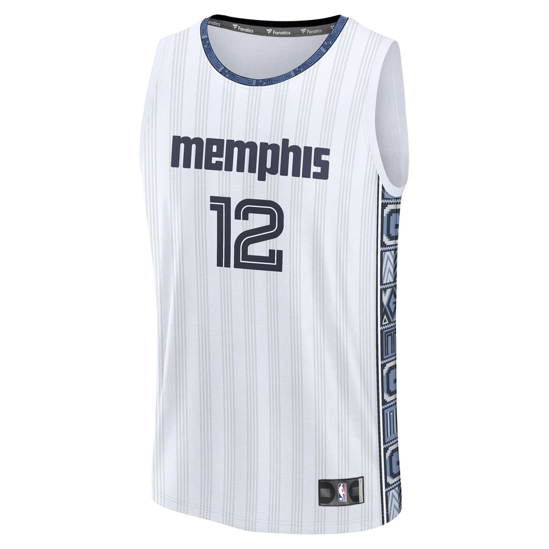 Memphis Grizzlies Ja Morant Fanatics Youth 2025/26 City Edition Fast Break Jersey - White