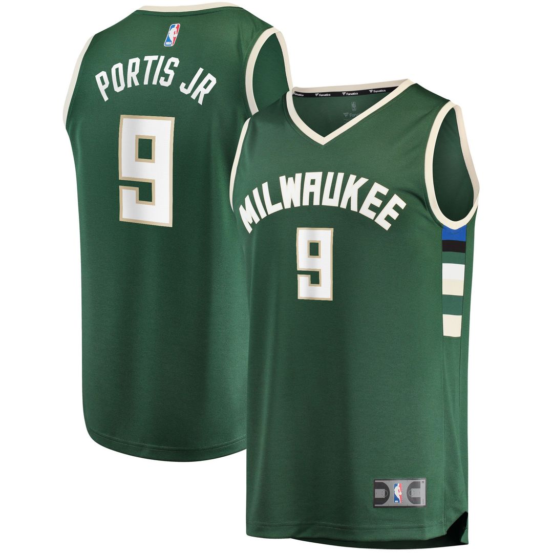 Milwaukee Bucks Bobby Portis Fanatics Fast Break Replica Jersey - Icon Edition - Green
