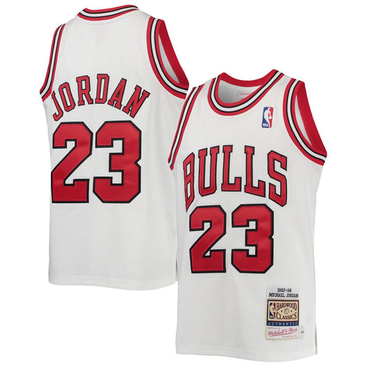 Chicago Bulls Michael Jordan Mitchell & Ness Youth 1997/98 Hardwood Classics Authentic Jersey - White