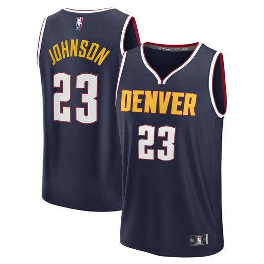 Denver Nuggets Cameron Johnson Fanatics Fast Break Replica Jersey - Navy - Icon Edition