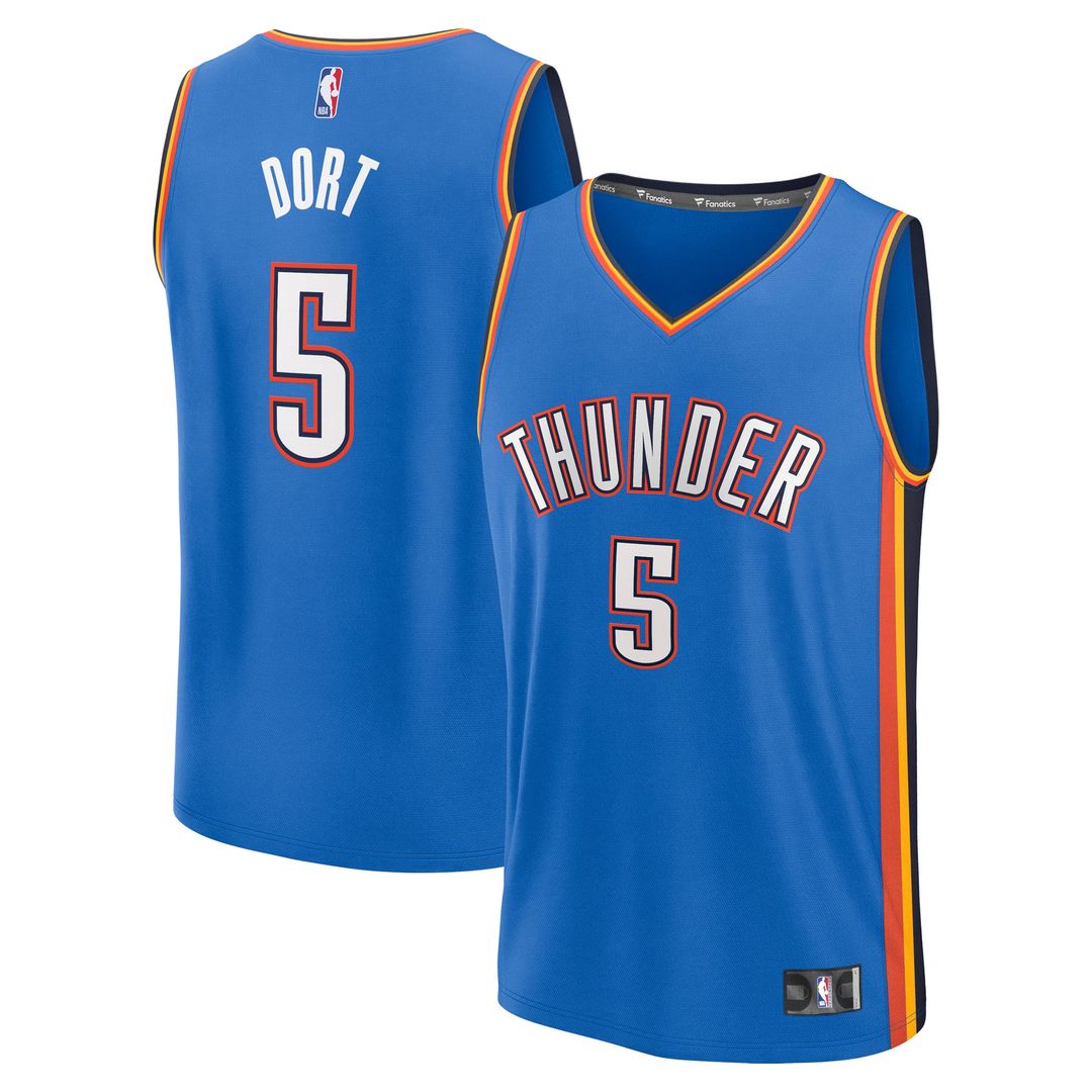 Oklahoma City Thunder Luguentz Dort Fanatics Fast Break Replica Player Jersey - Icon Edition - Blue