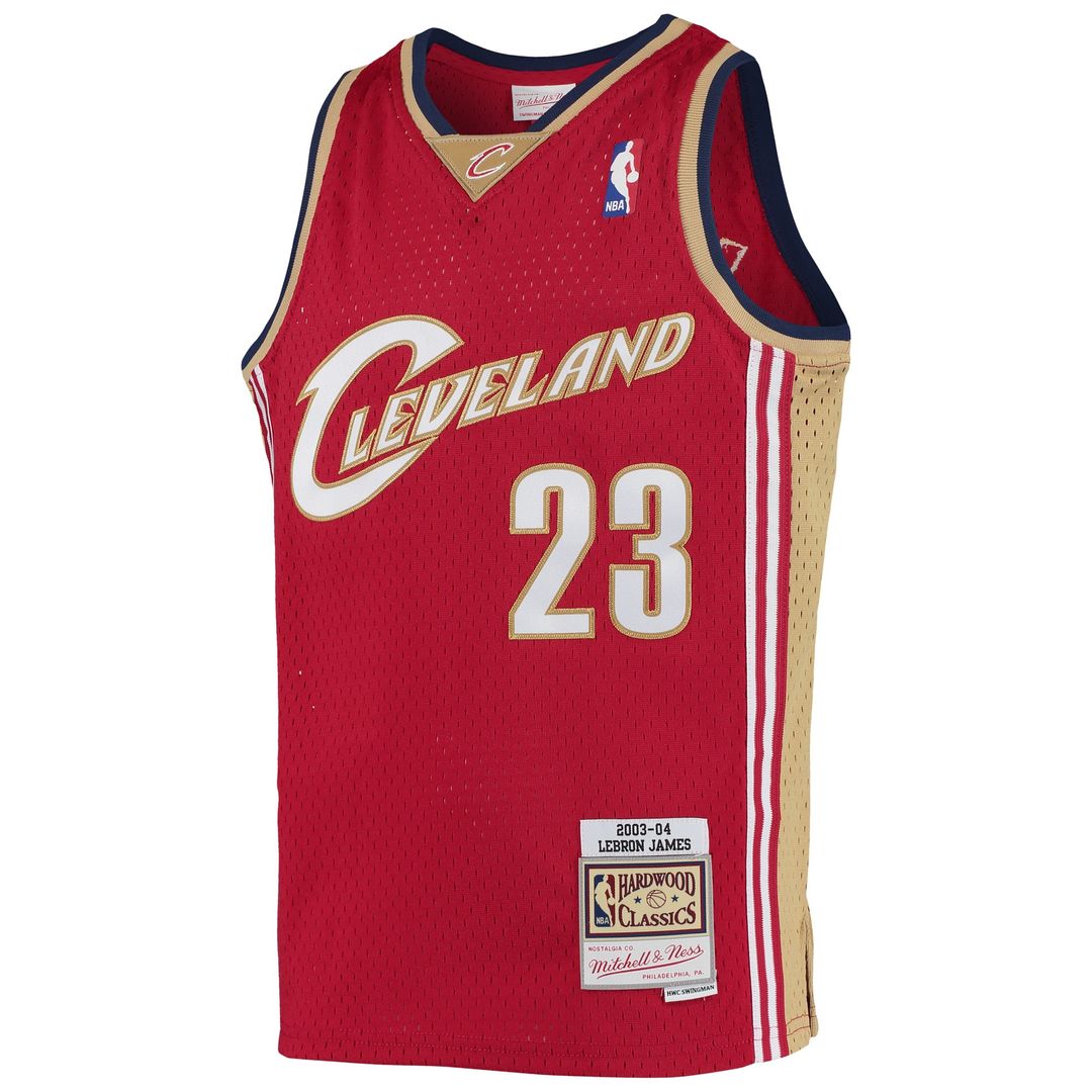 Cleveland Cavaliers LeBron James Mitchell & Ness Youth 2008 - 09 Hardwood Classics Swingman Jersey - Navy