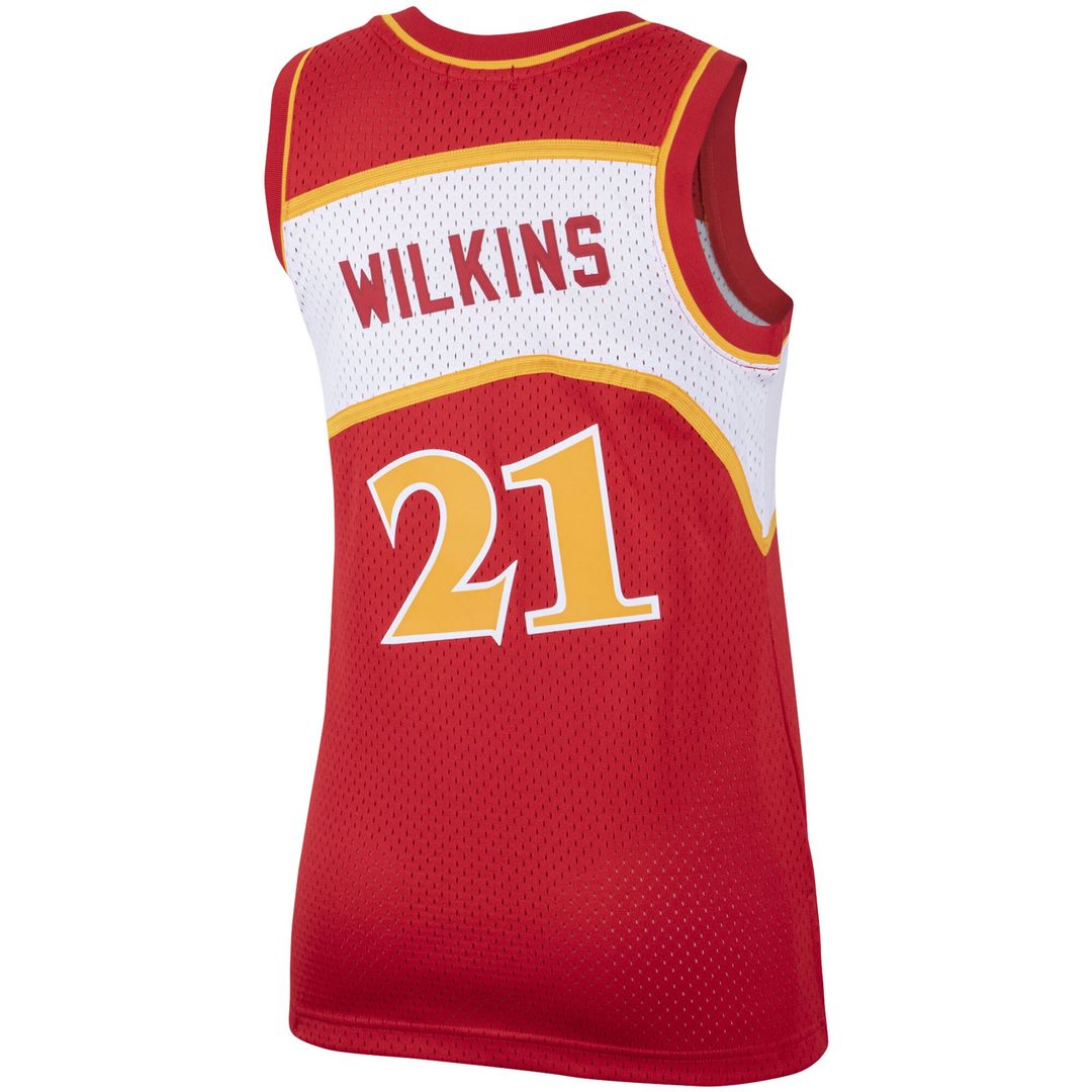Atlanta Hawks Dominique Wilkins Mitchell & Ness Women's Hardwood Classics Swingman Jersey - Red