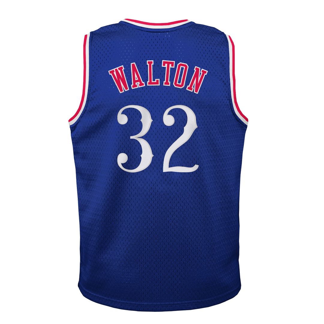 LA Clippers Bill Walton Mitchell & Ness Youth 1984/85 Hardwood Classics Swingman Jersey - Royal