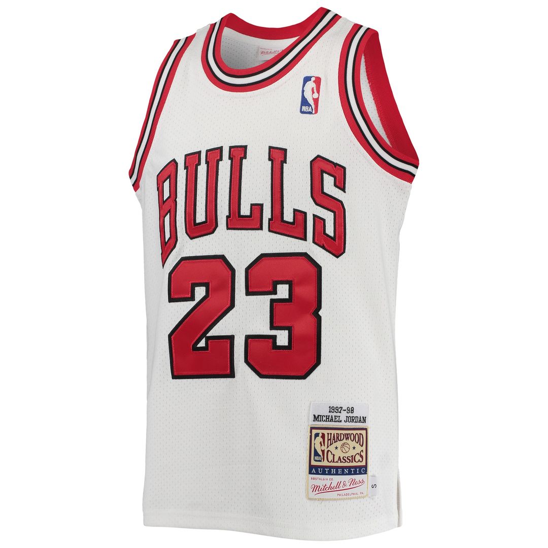 Chicago Bulls Michael Jordan Mitchell & Ness Youth 1997/98 Hardwood Classics Authentic Jersey - White