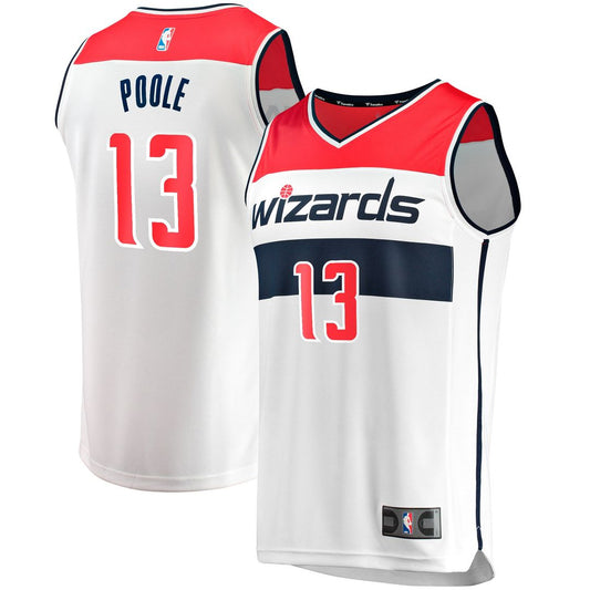 Washington Wizards Jordan Poole Fanatics Youth Fast Break Player Jersey - Association Edition - White