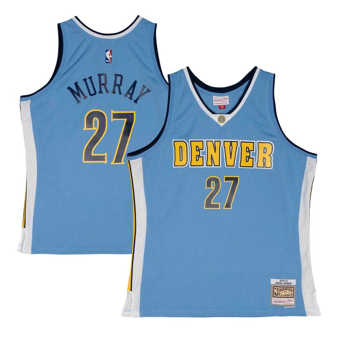 Denver Nuggets Jamal Murray Mitchell & Ness 2016/17 Throwback Swingman Jersey - Powder Blue