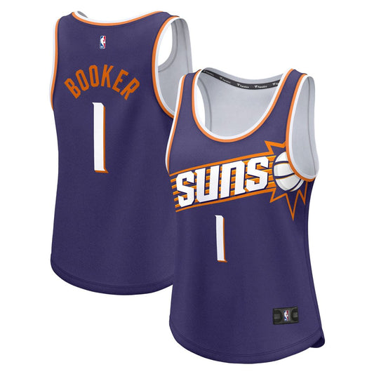 Phoenix Suns Devin Booker Fanatics Women's Fast Break Player Jersey - Icon Edition - Purple